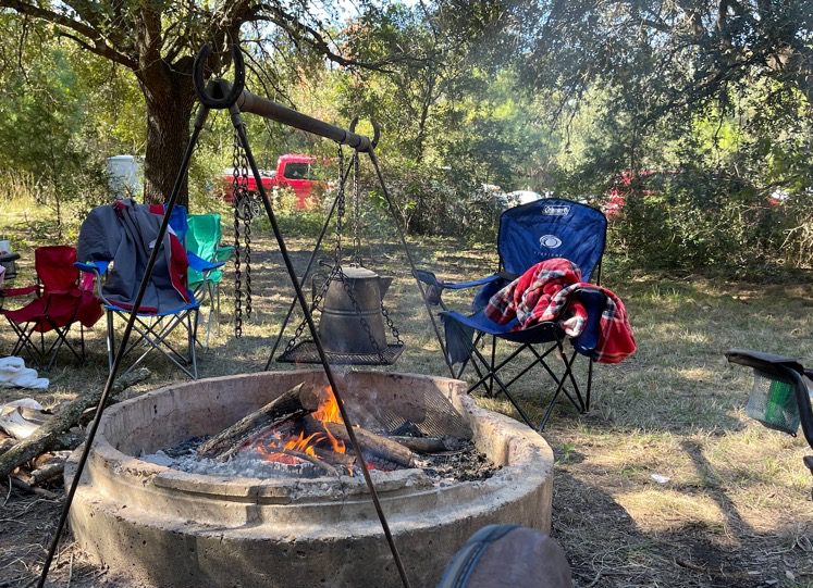 Troop 476 Scouts at a campout